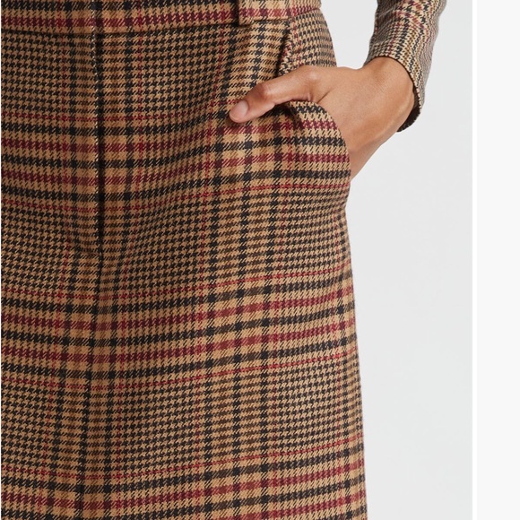 Veronica Beard Maxine Glen Plaid Wool Midi Skirt - Picture 4 of 6